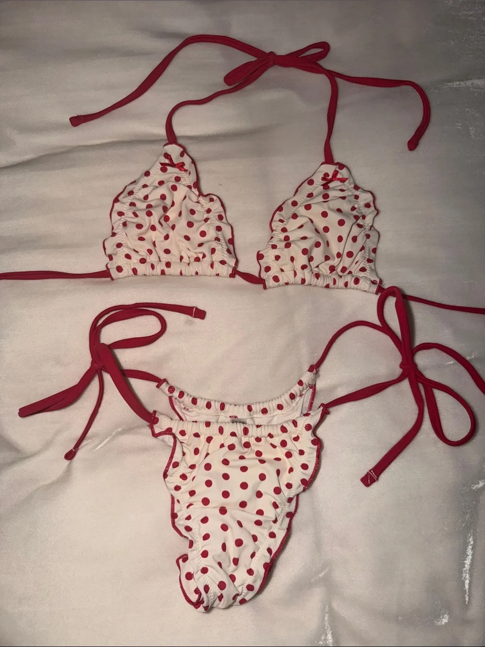 Frankie’s Bikini’s x Victoria’s Secret PINK Love Bug 2 Piece Bikini Set size XS